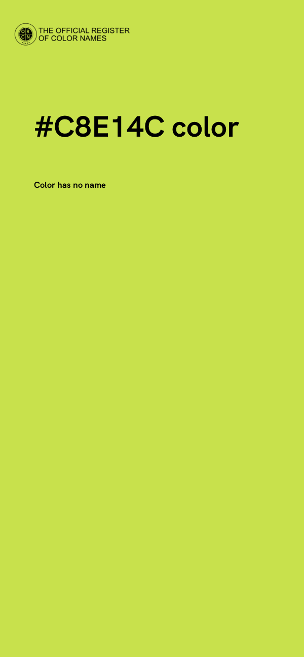 #C8E14C color image