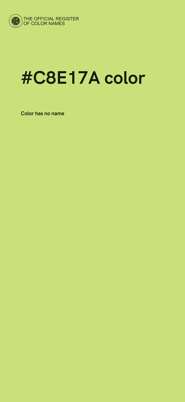 #C8E17A color image