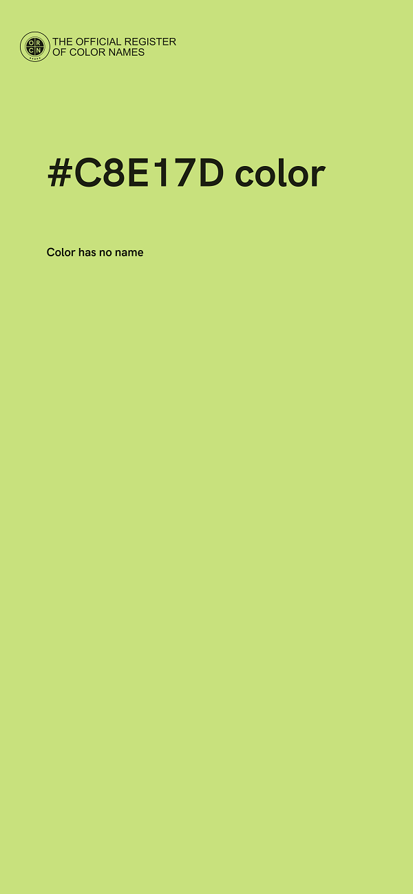 #C8E17D color image
