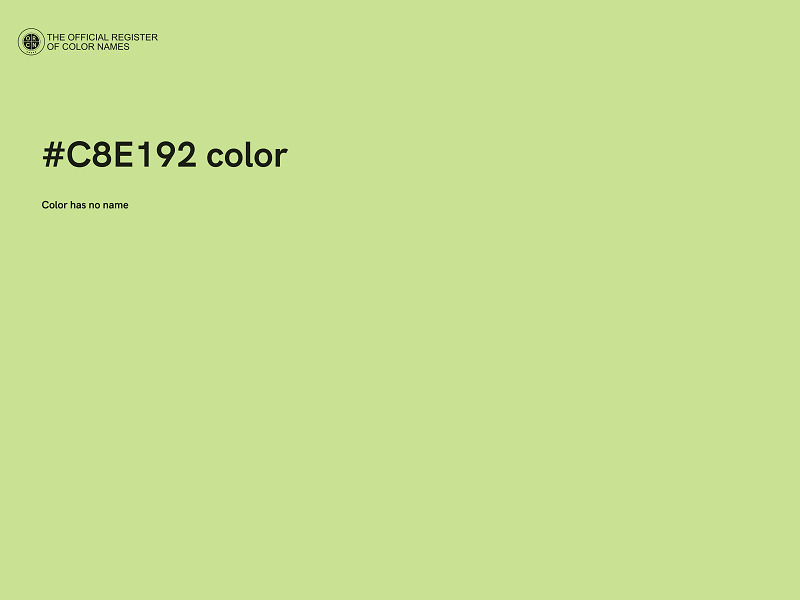 #C8E192 color image