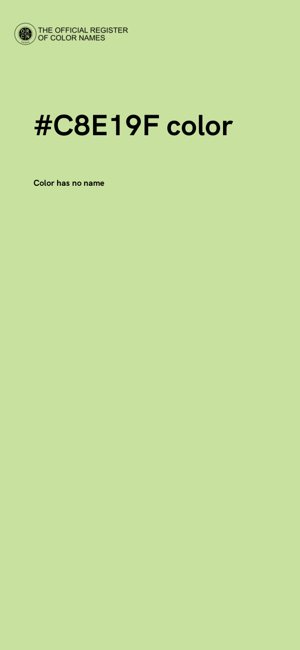 #C8E19F color image