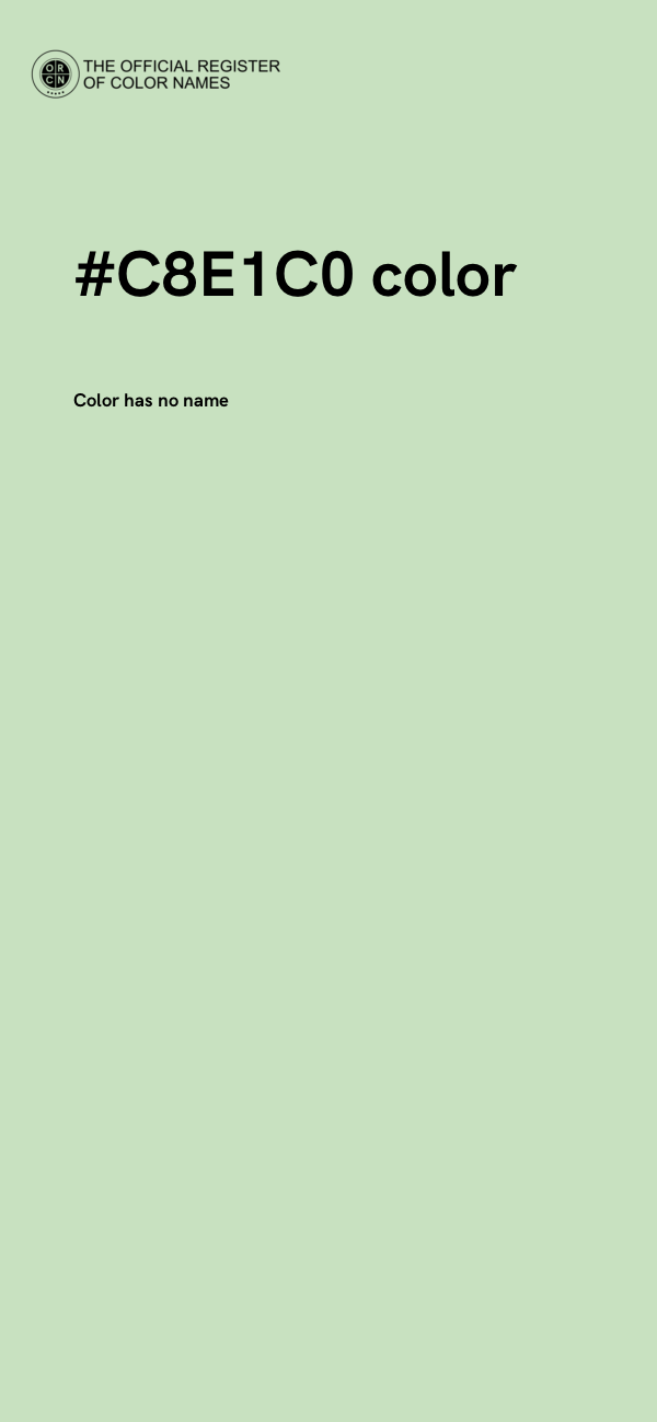 #C8E1C0 color image