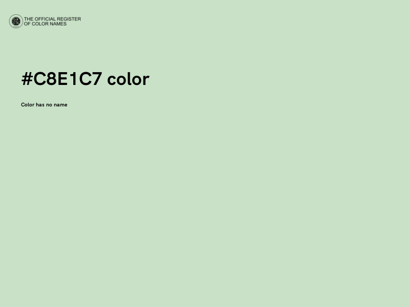 #C8E1C7 color image