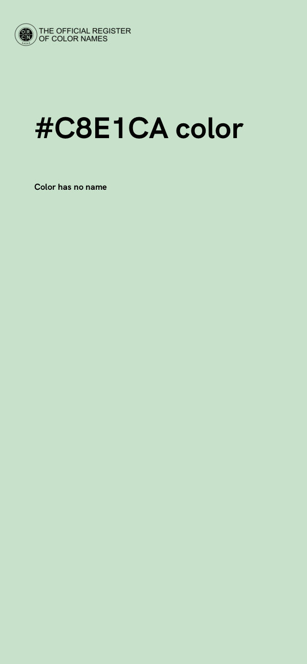 #C8E1CA color image