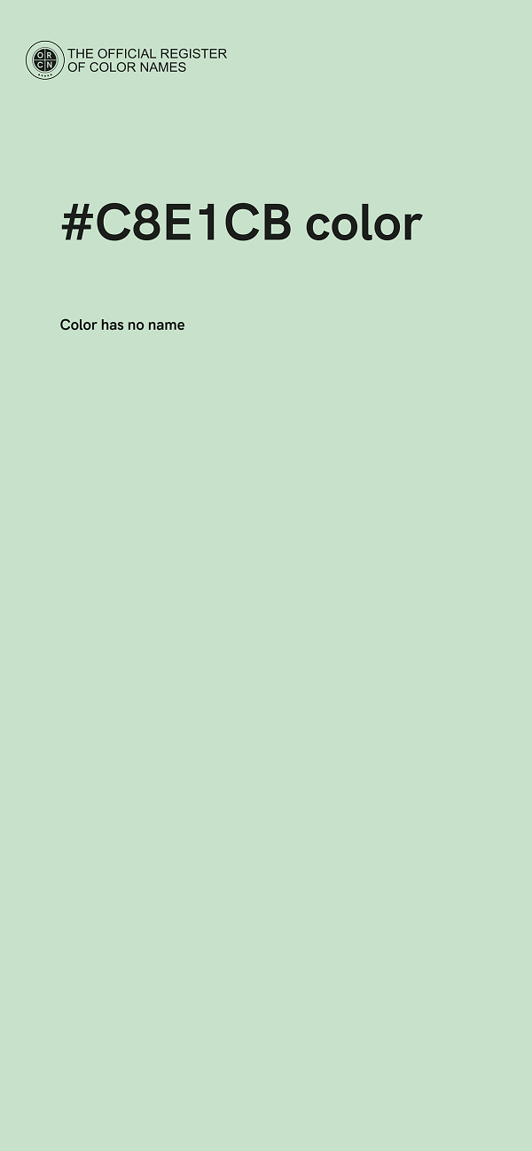 #C8E1CB color image