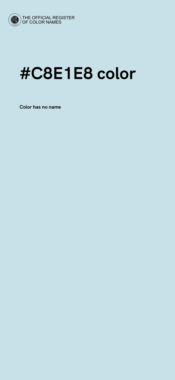 #C8E1E8 color image