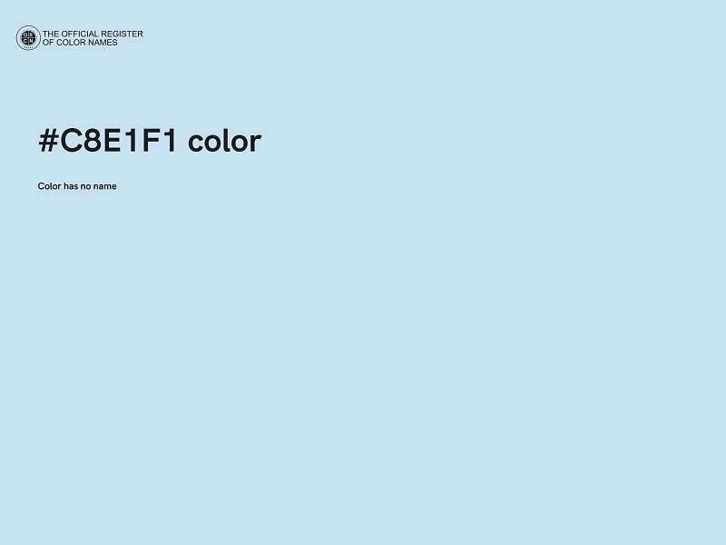 #C8E1F1 color image