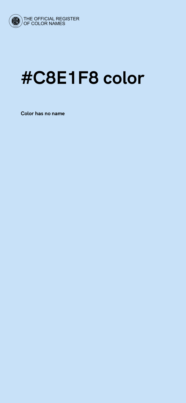 #C8E1F8 color image