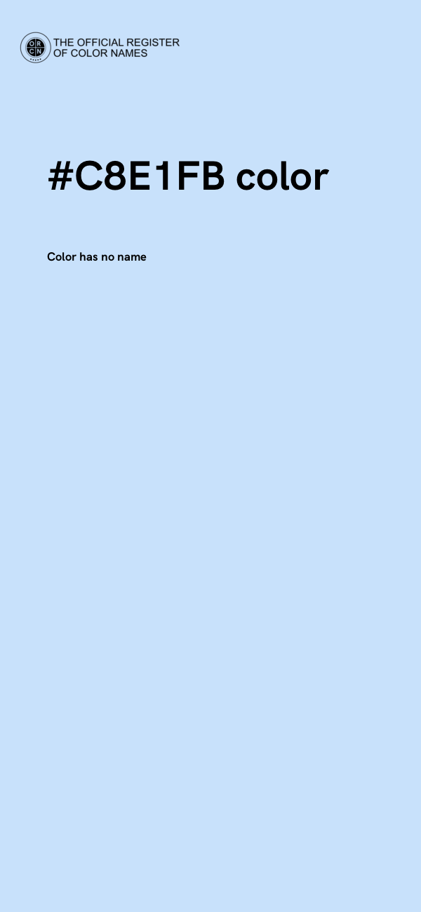 #C8E1FB color image