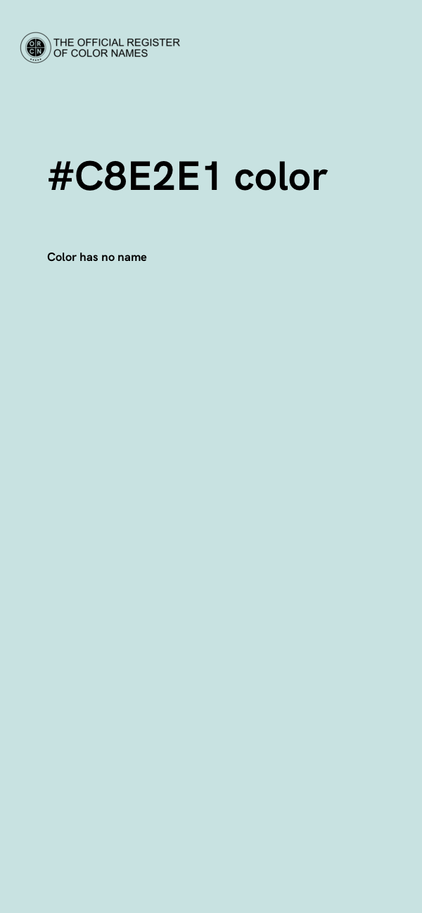 #C8E2E1 color image