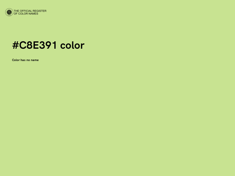 #C8E391 color image