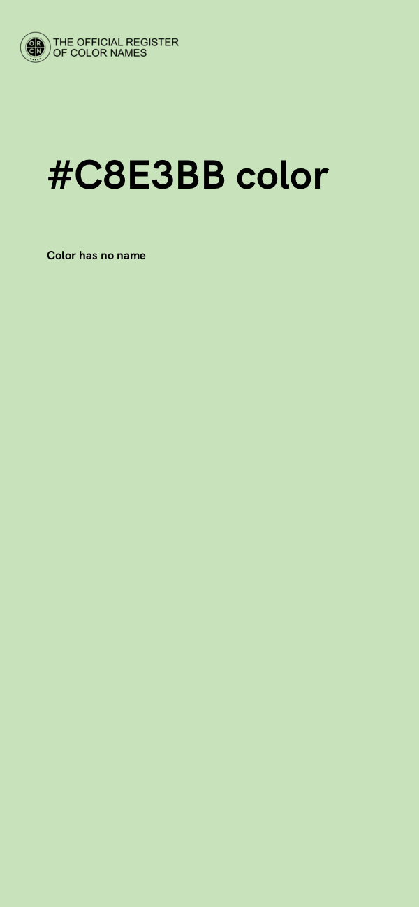 #C8E3BB color image