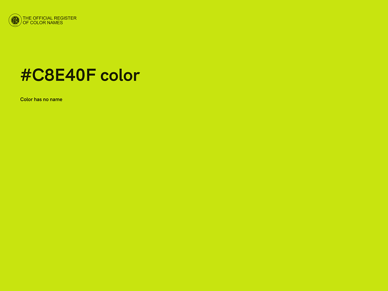 #C8E40F color image