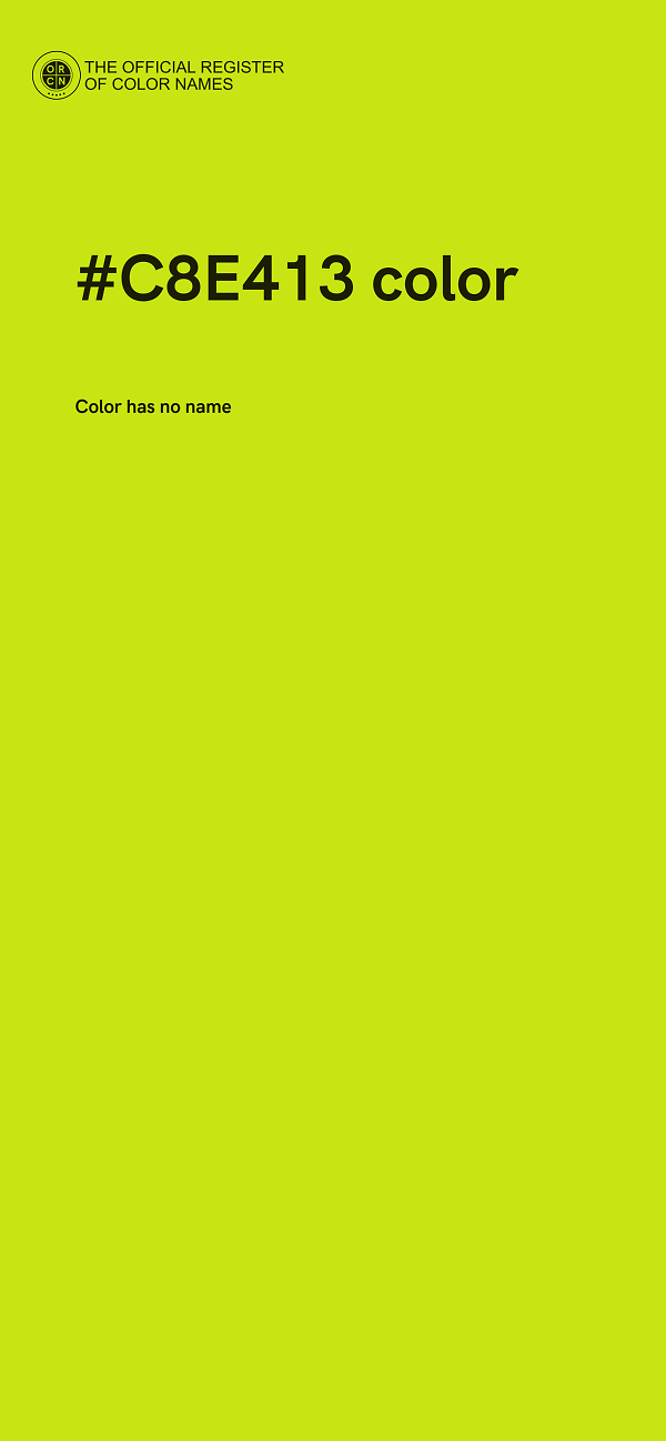 #C8E413 color image