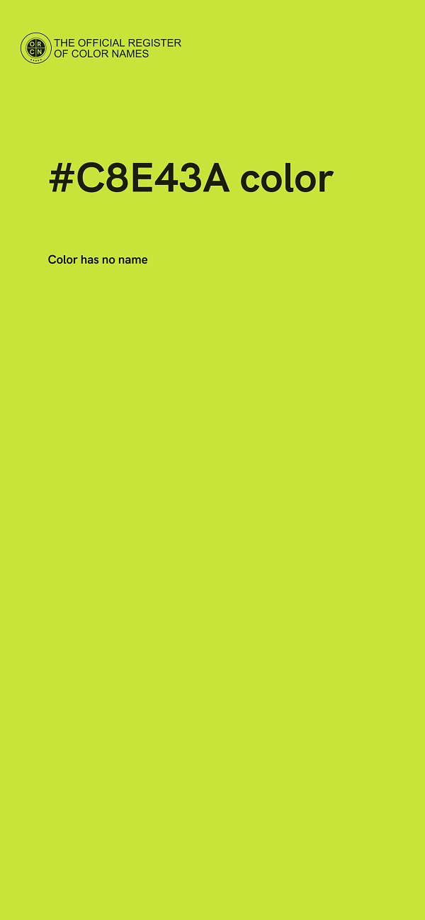 #C8E43A color image