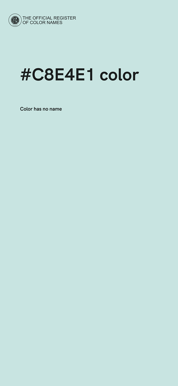 #C8E4E1 color image