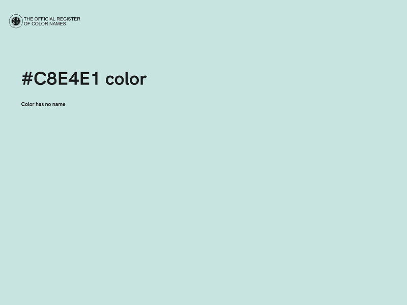 #C8E4E1 color image