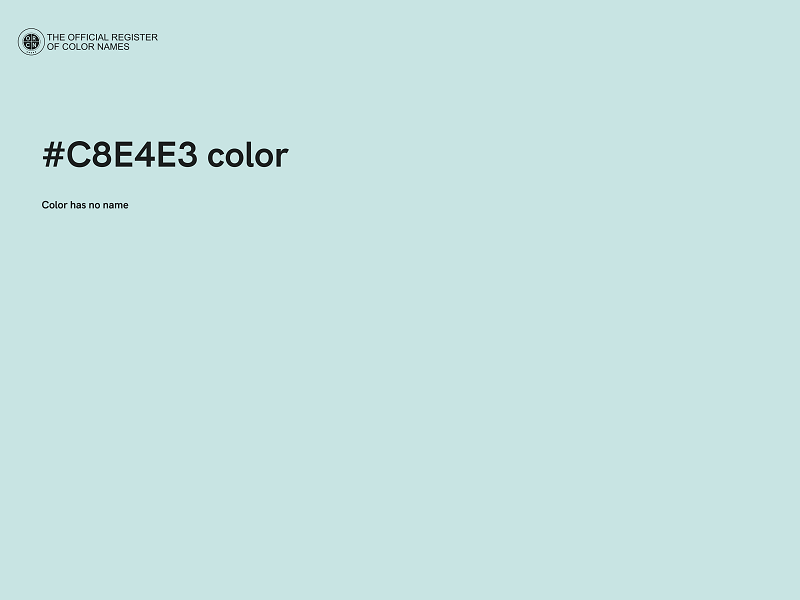 #C8E4E3 color image