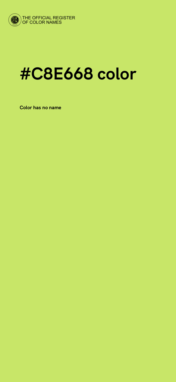 #C8E668 color image
