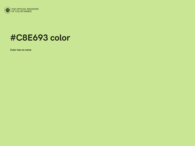 #C8E693 color image