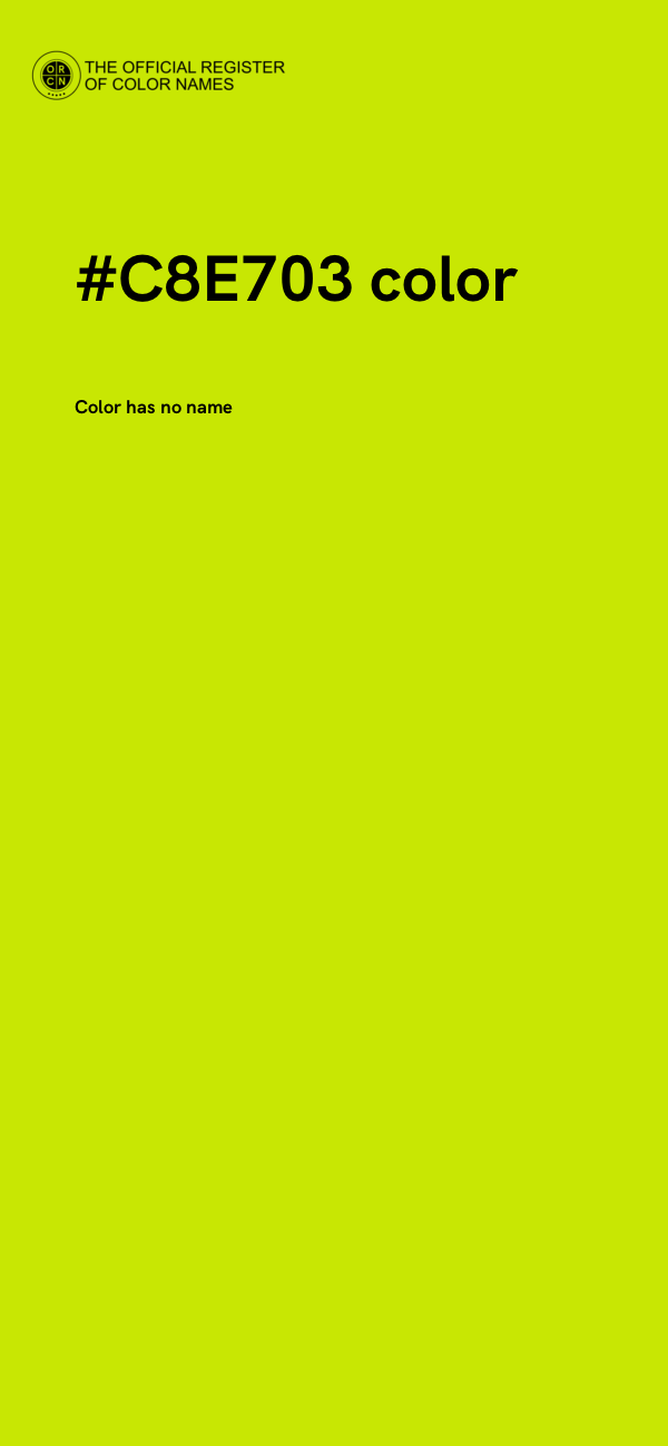 #C8E703 color image