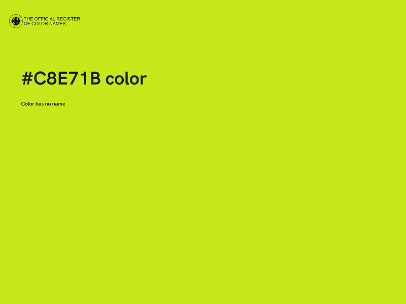 #C8E71B color image