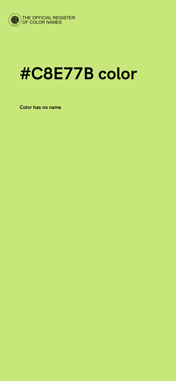 #C8E77B color image