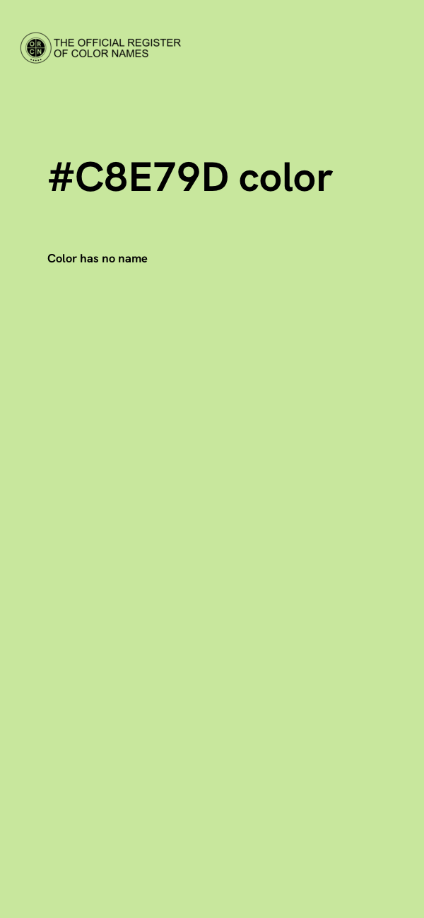 #C8E79D color image