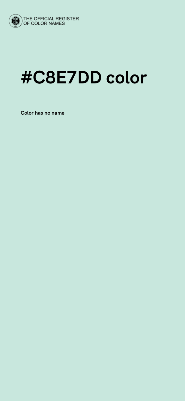 #C8E7DD color image