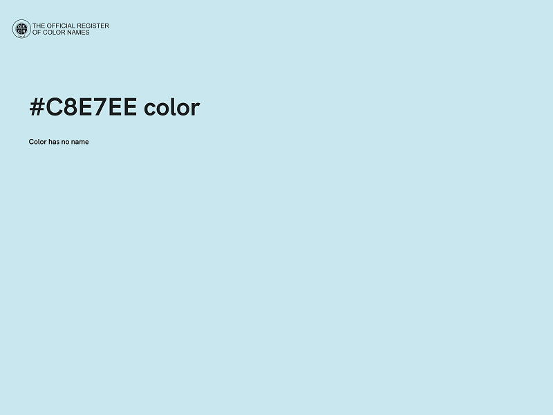 #C8E7EE color image