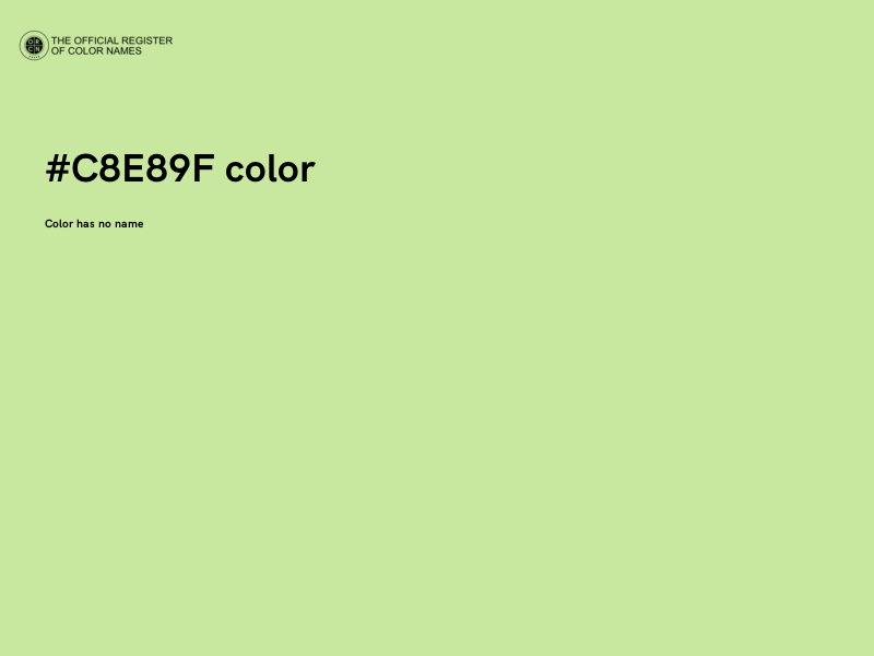 #C8E89F color image