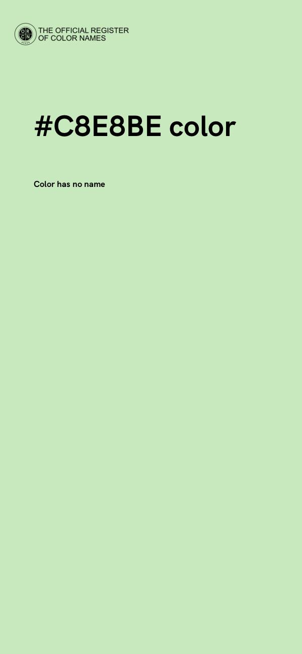 #C8E8BE color image