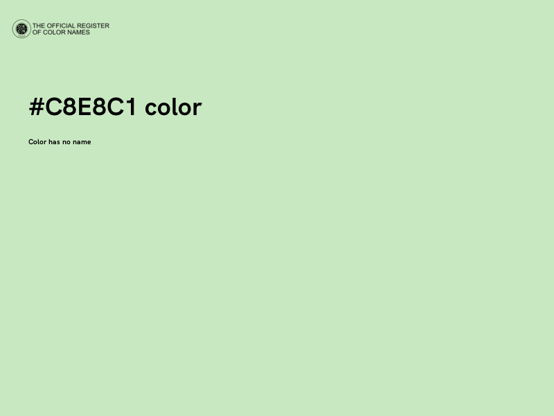 #C8E8C1 color image