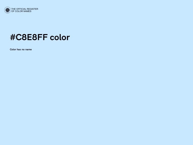 #C8E8FF color image