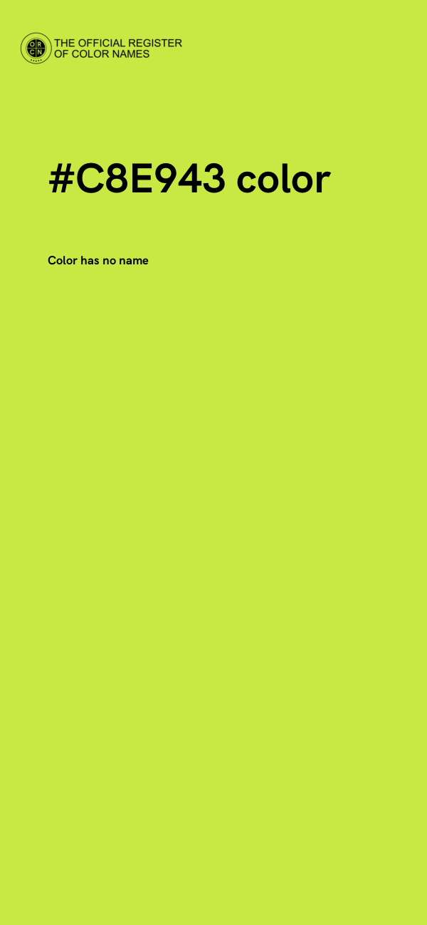 #C8E943 color image