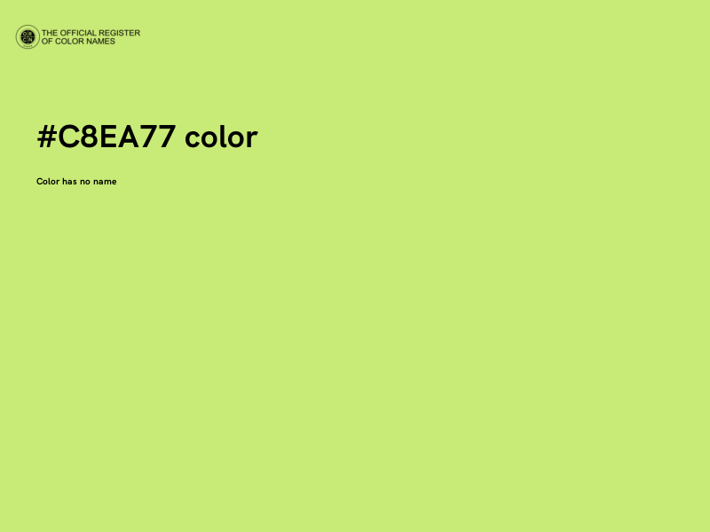 #C8EA77 color image