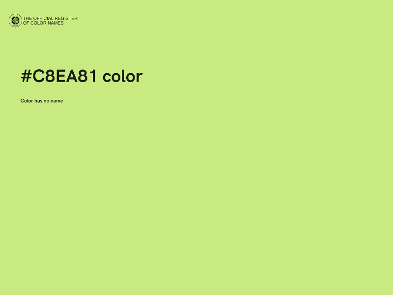 #C8EA81 color image