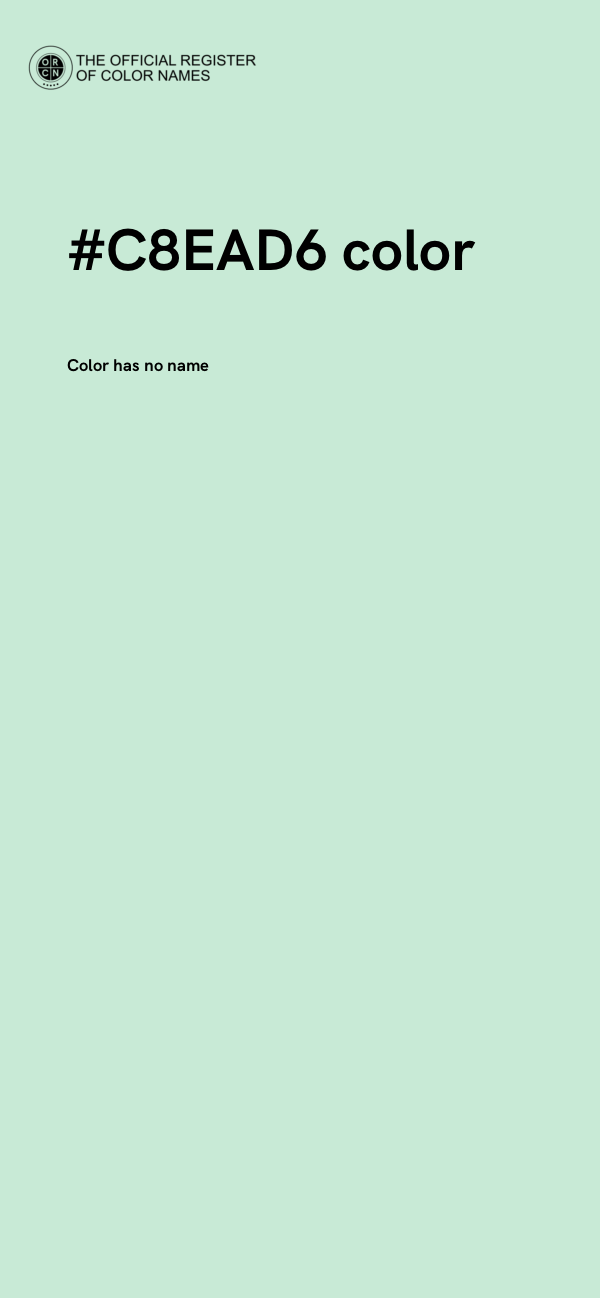 #C8EAD6 color image