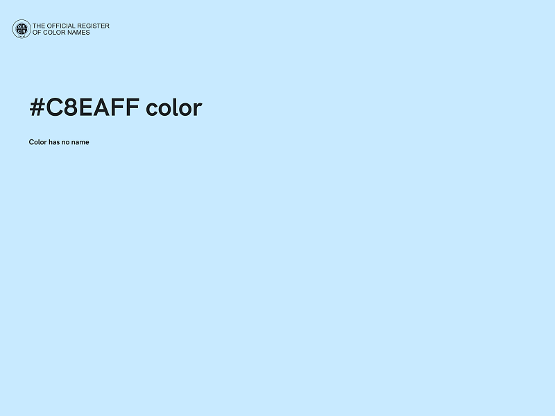 #C8EAFF color image