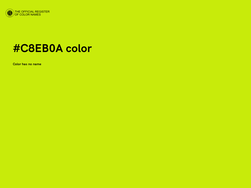 #C8EB0A color image