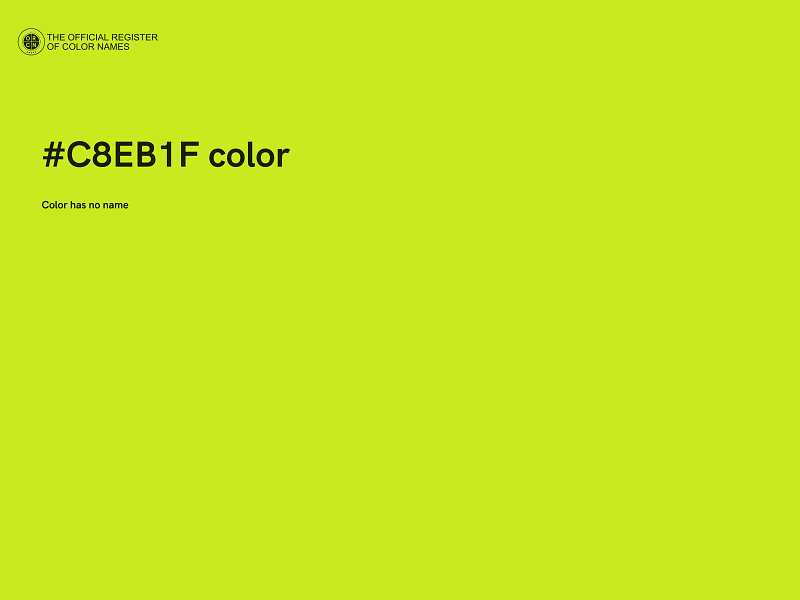 #C8EB1F color image