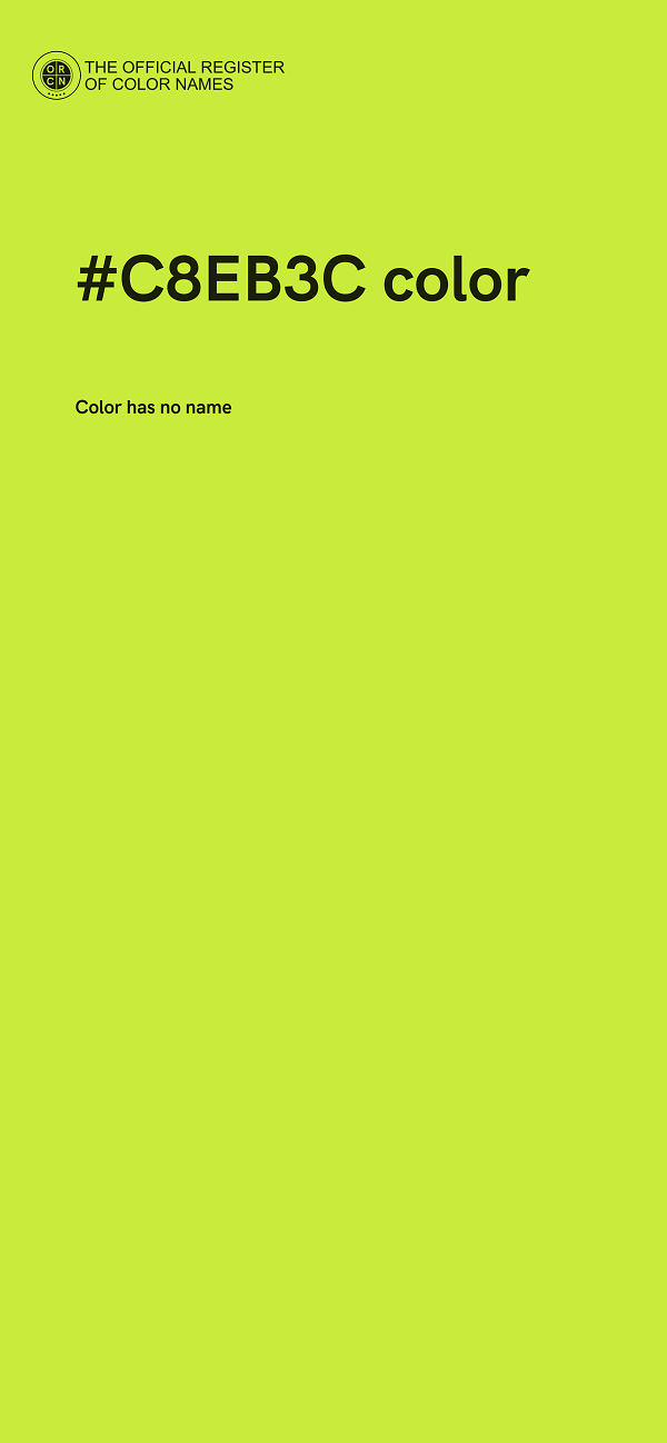 #C8EB3C color image