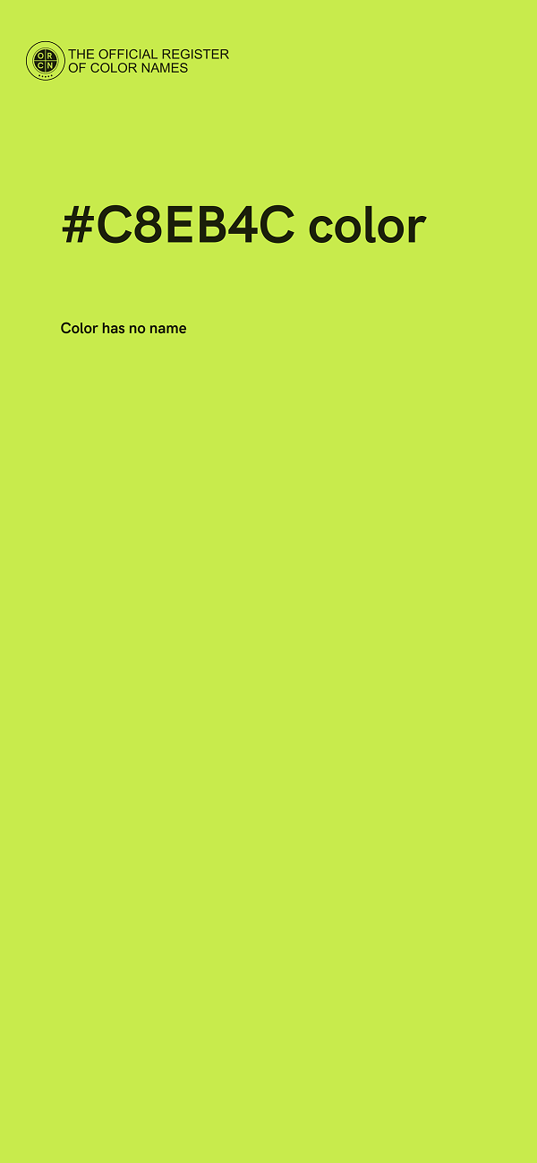 #C8EB4C color image
