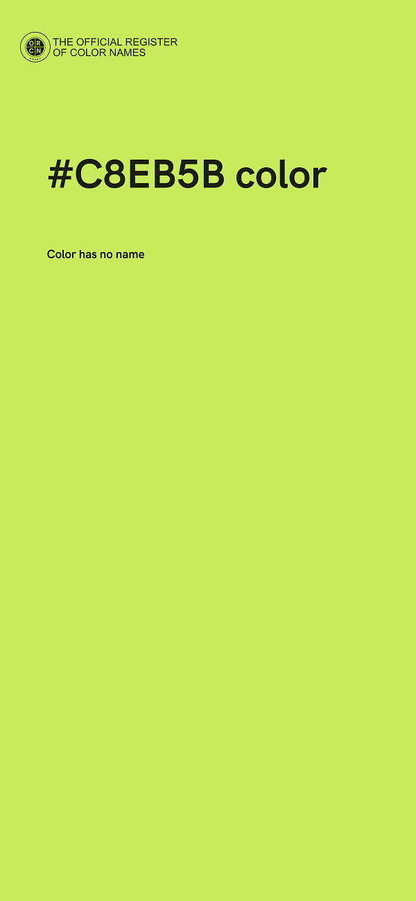 #C8EB5B color image