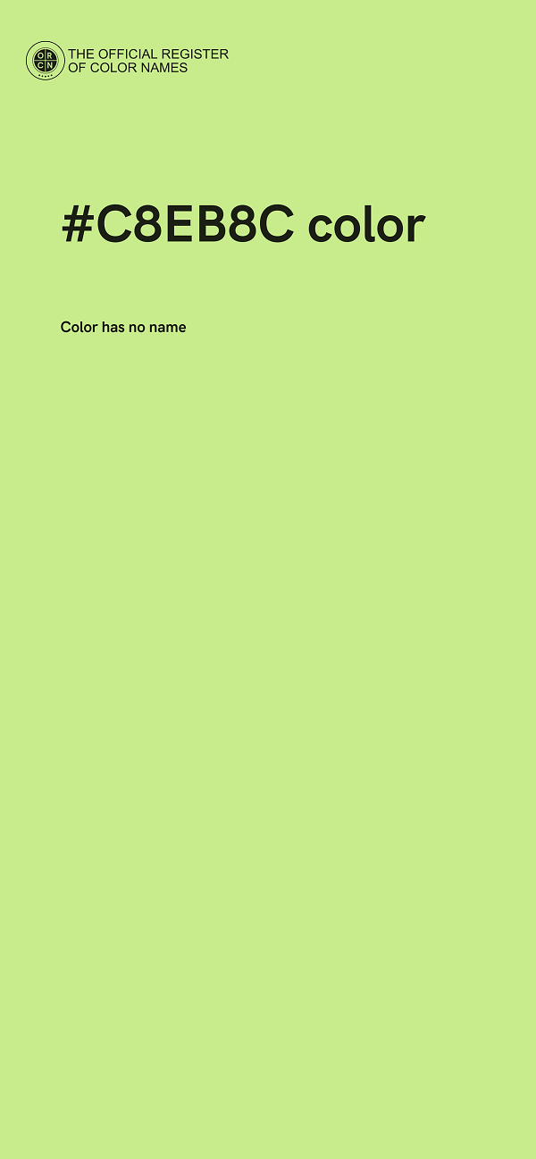 #C8EB8C color image