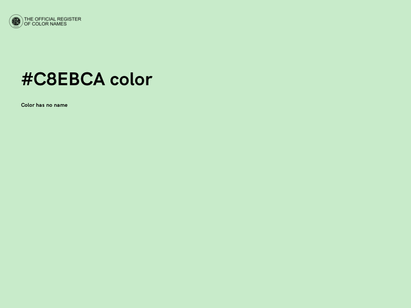 #C8EBCA color image