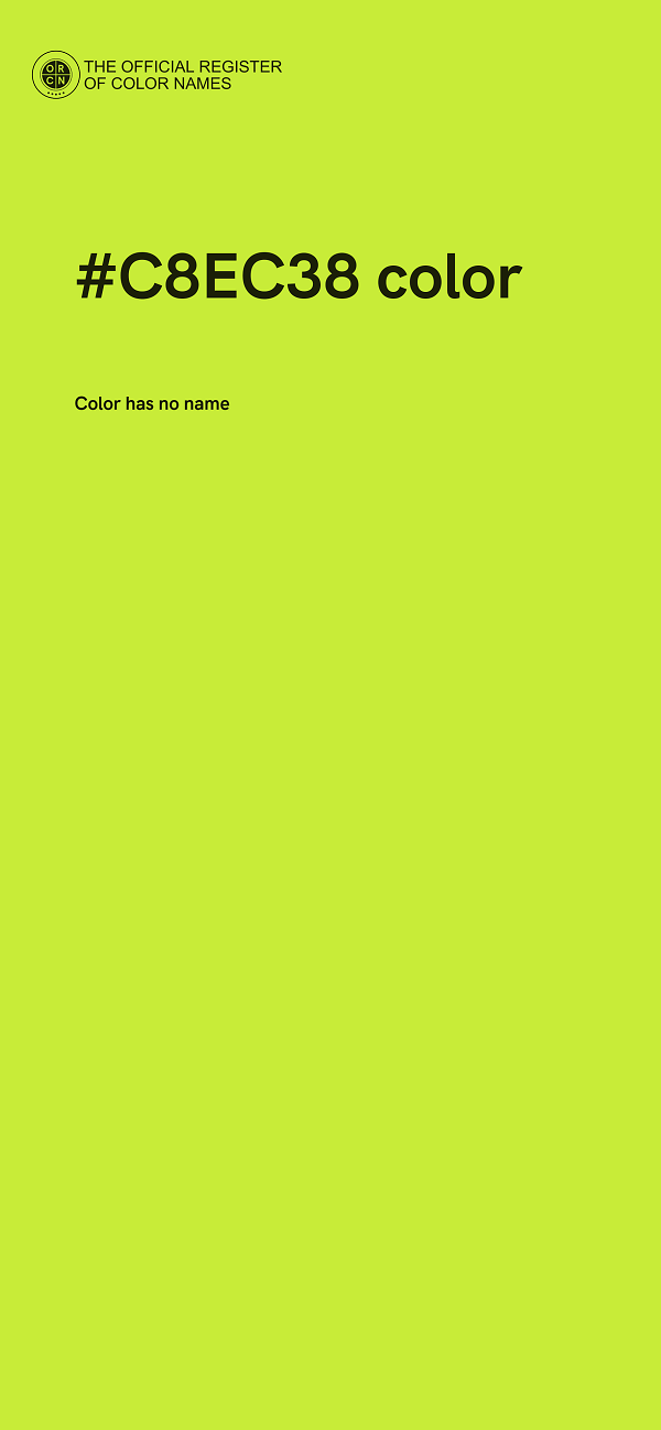 #C8EC38 color image