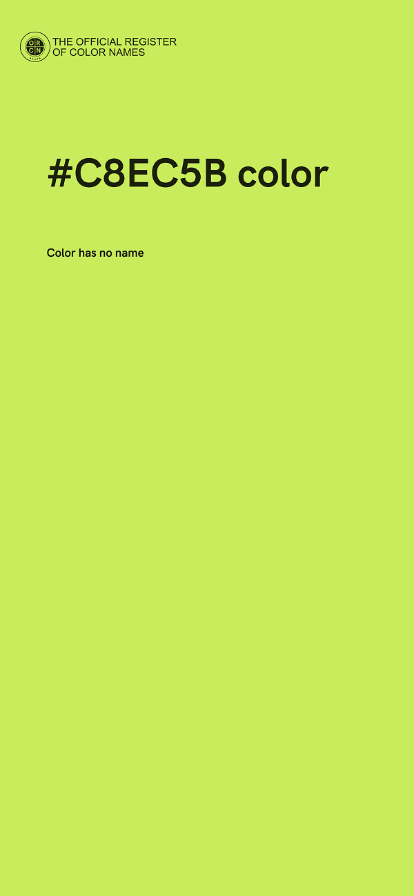 #C8EC5B color image