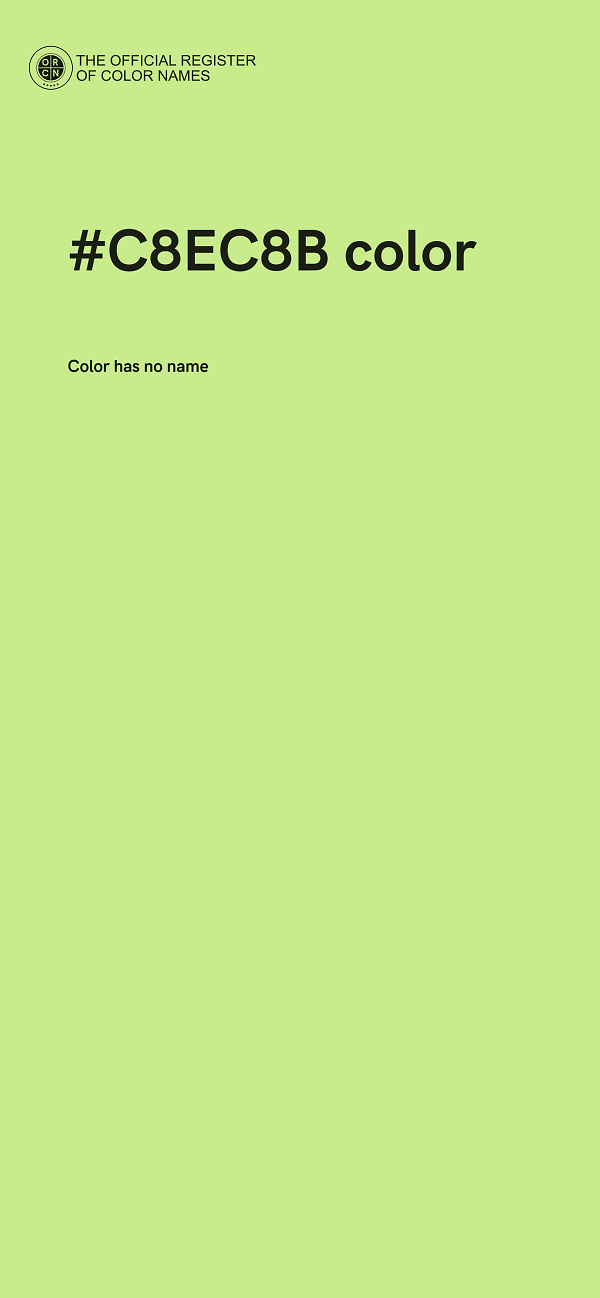 #C8EC8B color image