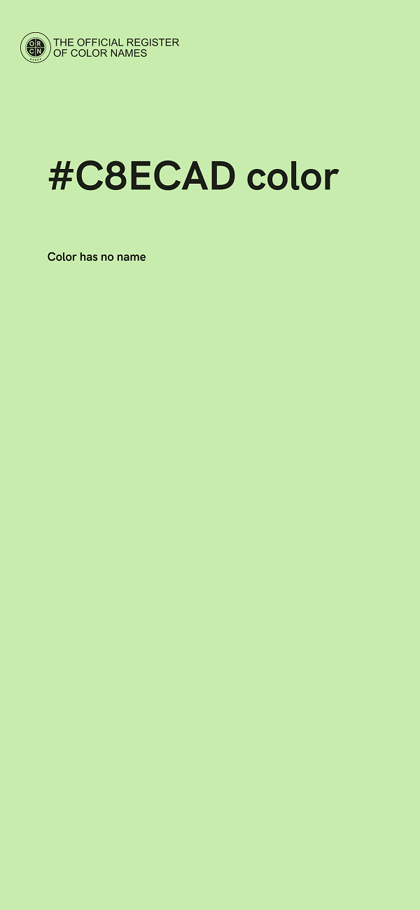 #C8ECAD color image